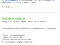 Fake deals on upwork