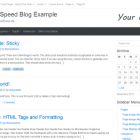 Extra Speed Blog – most fast free WordPress Template
