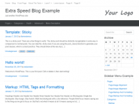 Extra Speed Blog – most fast free WordPress Template