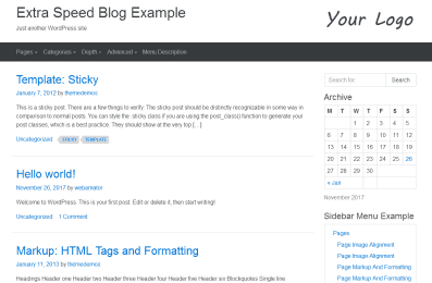 Extra Speed Blog – most fast free WordPress Template Extra Speed Blog – most fast free WordPress Template